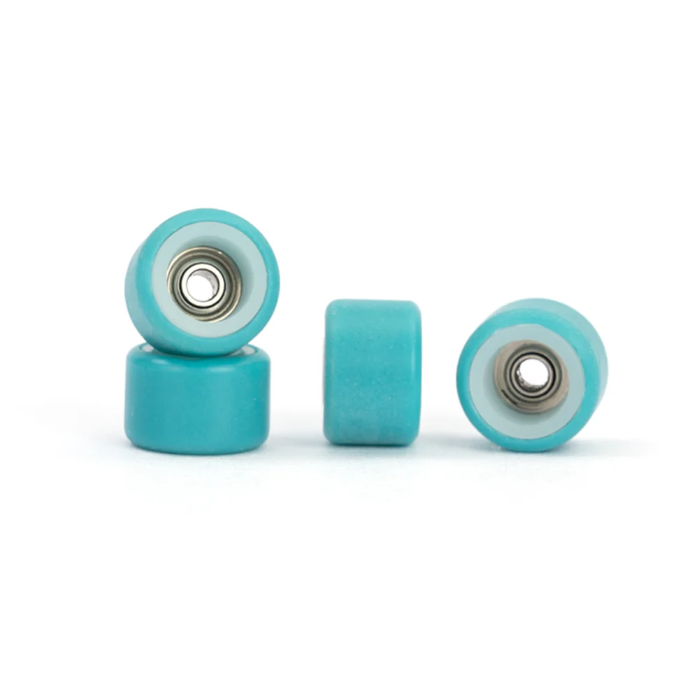 FlatFace Wheels - Dual Durometer White/Turquoise - Image 2