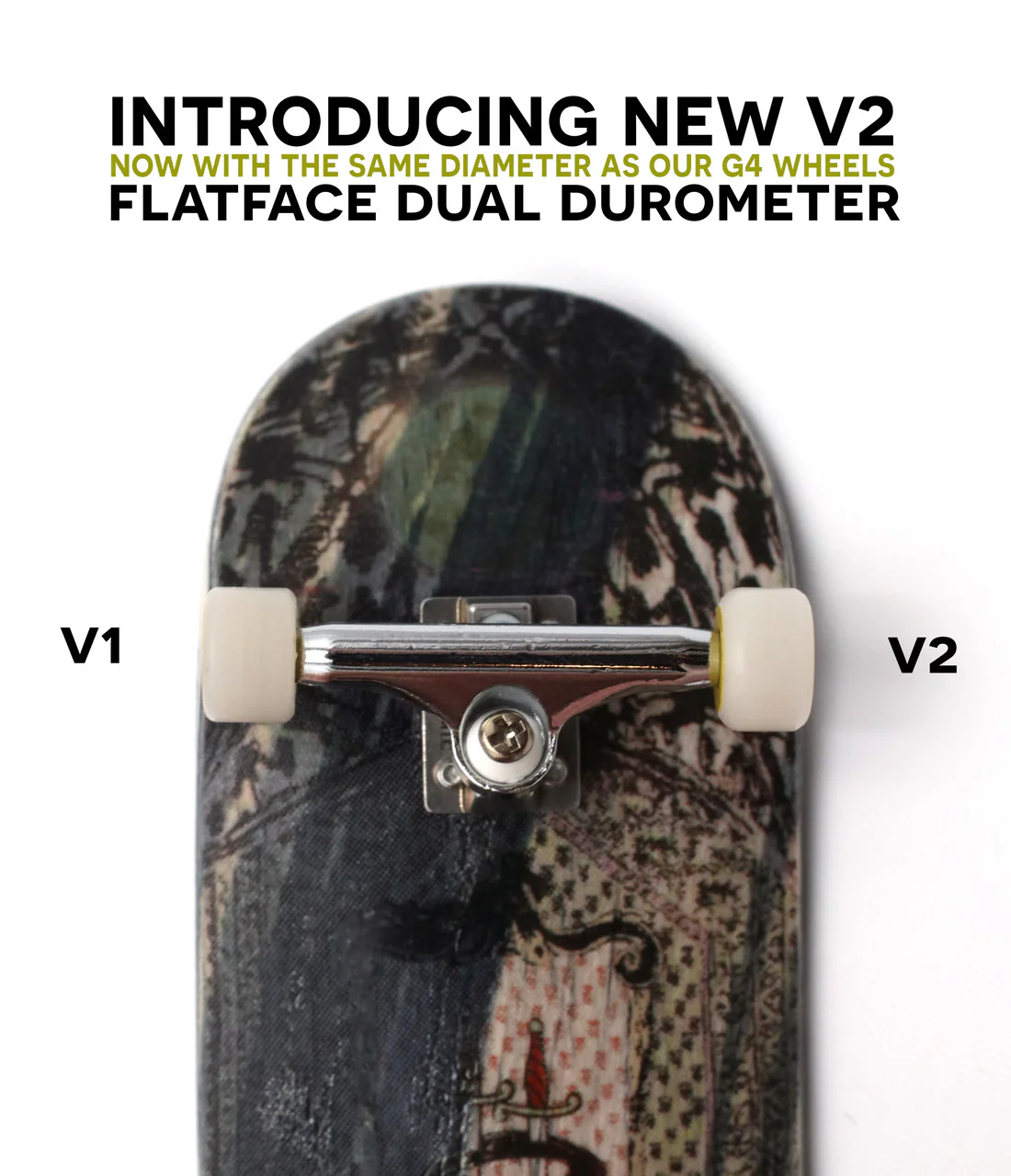 FlatFace Wheels - Dual Durometer V2 Red/White - Image 6