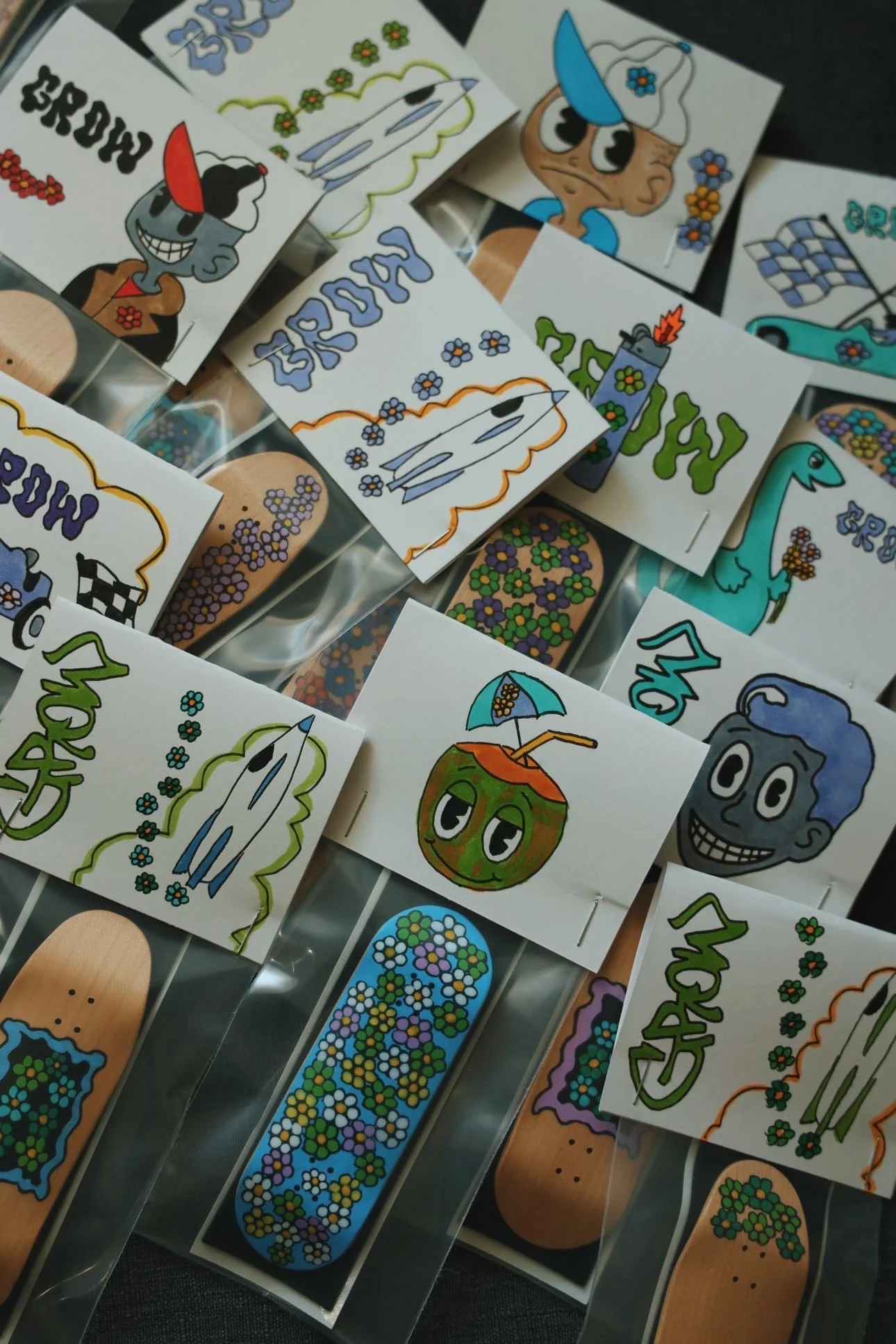 Purple Mountains Grow Decks - Handpainted 1/1 - Image 3